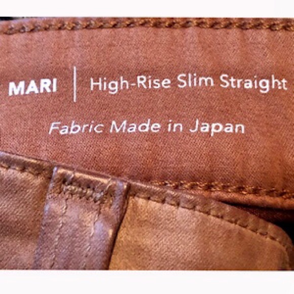 “NEW” AG Adriano Goldschmied Mari High-Rise Slim Straight Coated Jean - Picture 6 of 7